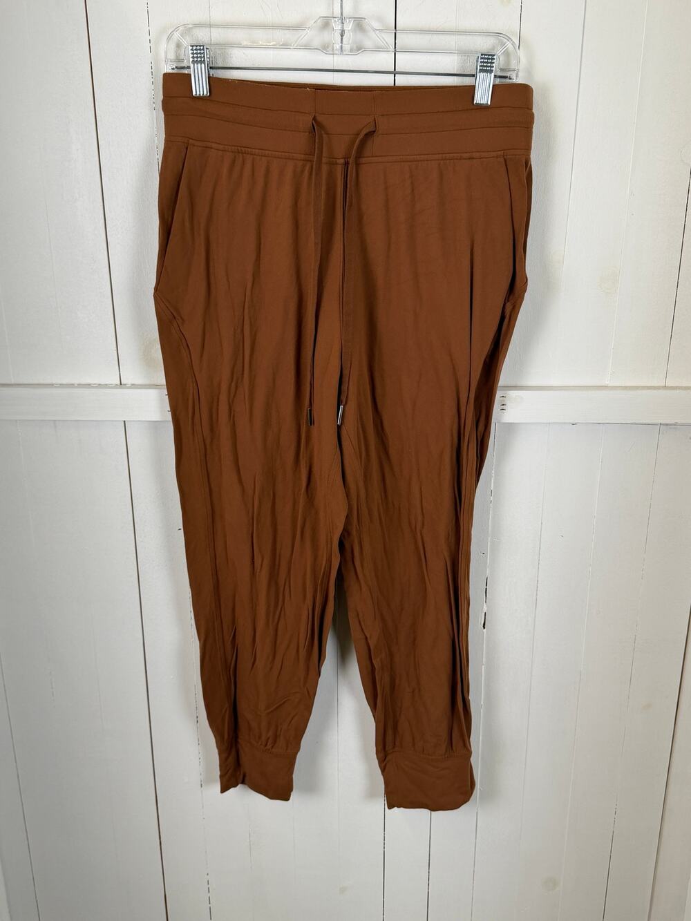 Lululemon Brown Nylon Jogger Pants Size 8 Excellent Condition